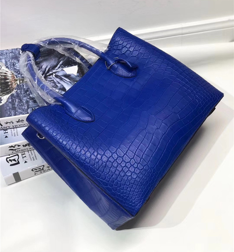 Authentic Real Crocodile Belly Skin Lady Large Purse Genuine Alligator Leather Female Handbag Women Single Shoulder Bag