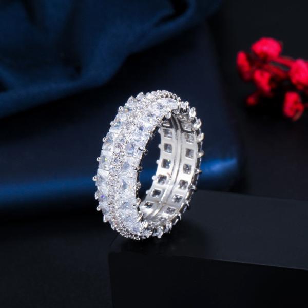 Famous Women Ring Solid 925 Sterling Silver CZ Stone bague anel bijoux Jewelry