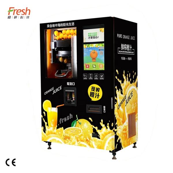 Quality 800W Metal Automatic Juice Vending Machine With Temperature Range 0-10°C for sale