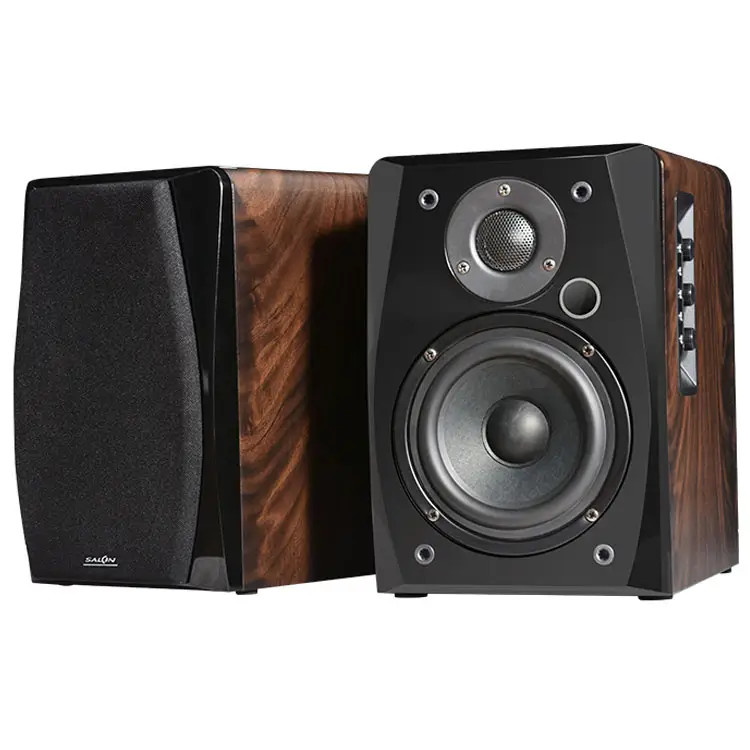 Buy cheap 6 Ohms Wireless Active Bookshelf Speaker Stereo 100W Power Output from wholesalers
