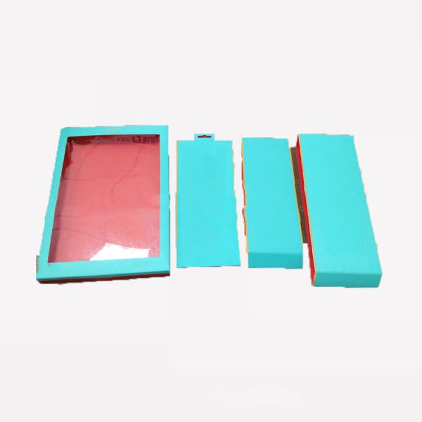 Buy cheap Plastic Retail Packaging Window Boxes 350g Custom Logo Gold Hot Stamping from wholesalers