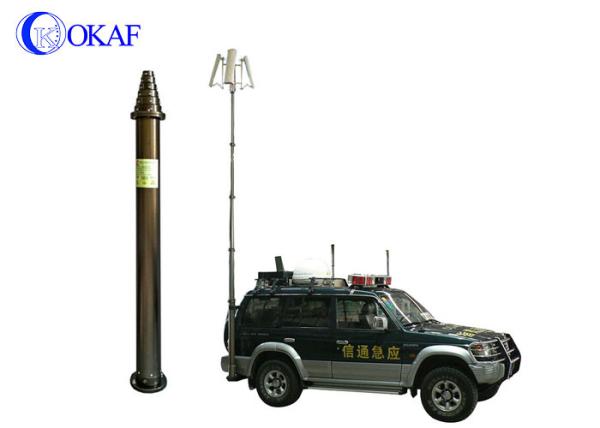 High Strength Aluminum Alloy Telescopic Mast Pole Pneumatic Antenna Pole