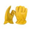 Buy cheap Cow Upper Yellow Leather Driving Gloves Industry Hand Protection Gloves from wholesalers