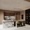 Buy cheap Solid Wood Veneer Complete White Oak Real Veneer Kitchen Units Shaker Door New Luxury Design Modular Kitchen Cabinets from wholesalers