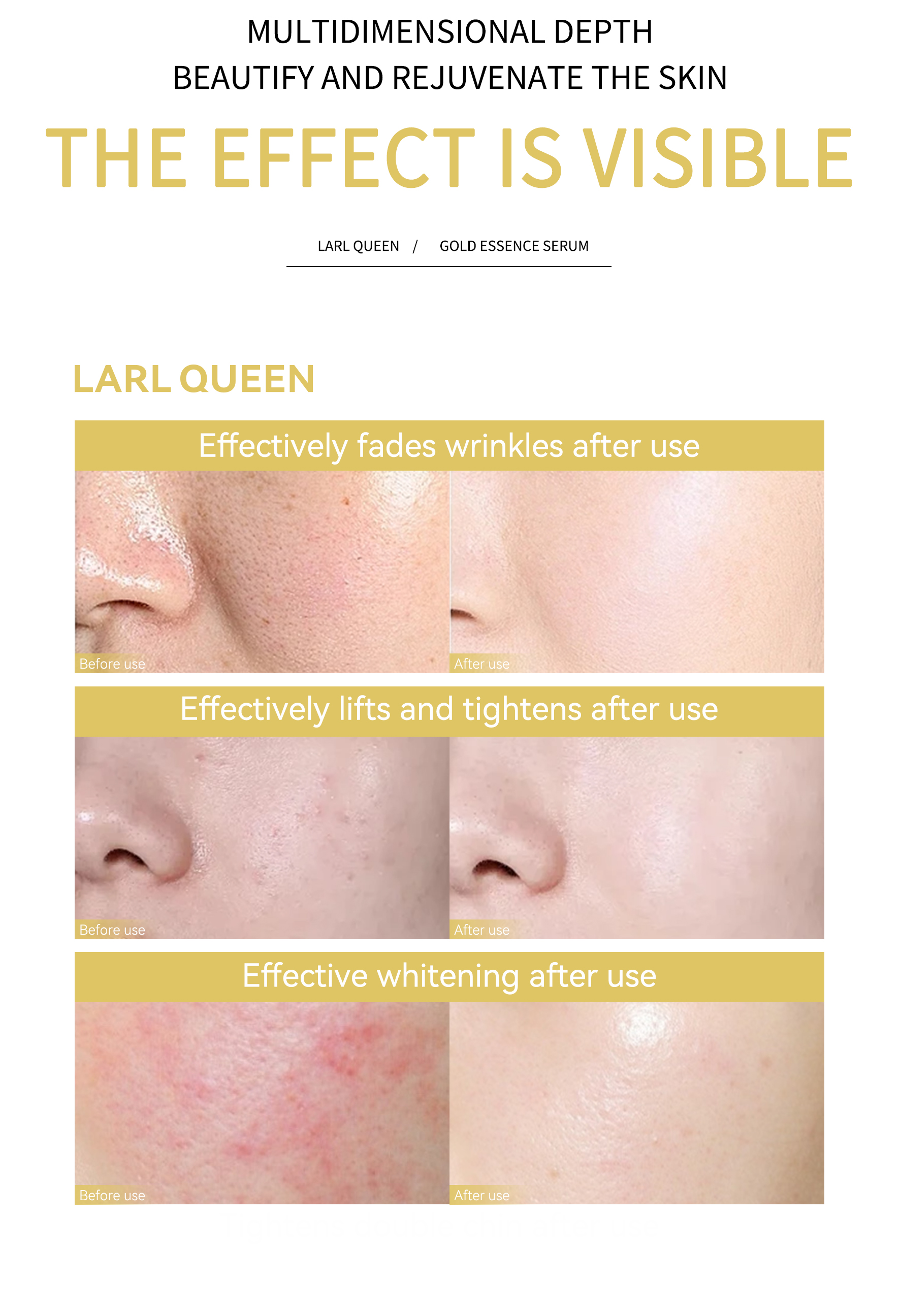 Customized Personal Label Cosmetics Facial Skin Care Essence Serum Niacinamide Brightening Moisturizing Whitening Essence