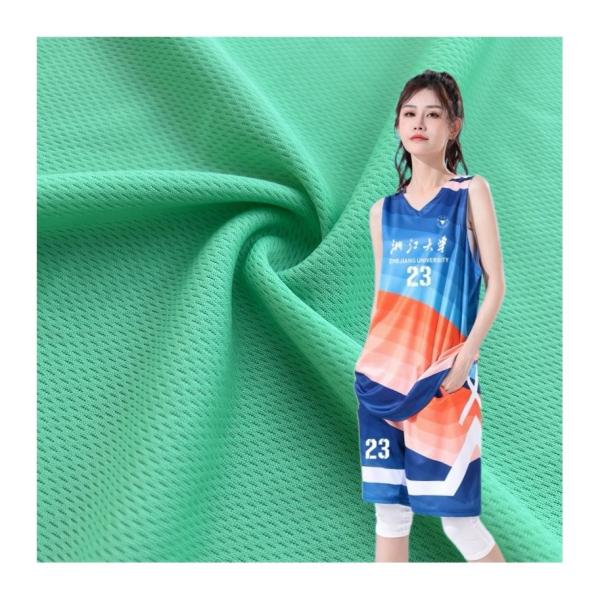 Buy cheap Burgundy Polyester Knitted Dry Fit Eyelet Jersey Fabric Breathable For Sports Wear from wholesalers