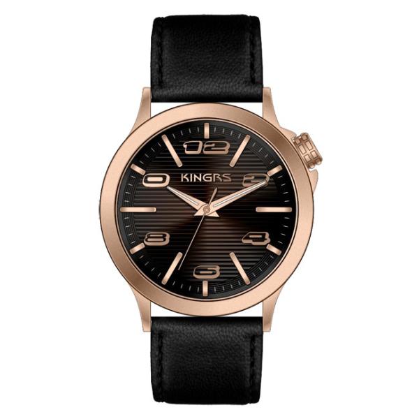 Buy cheap 42.0mm Alloy Case Men's Black Watches Quartz , Fashionable Mens Watches from wholesalers