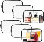 Clear Toiletry Bag Cosmetic Makeup Bags Set, Portable Travel Makeup Bags Zipper