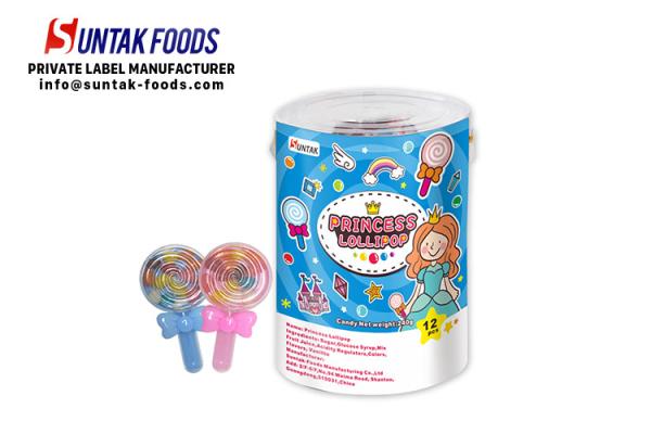 Quality Lovely princess Lollipop shape jelly bean candy for little girl for sale