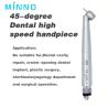 Buy cheap 0.3Mpa 45 Degree Dental Handpiece Aluminum Alloy High Speed Dental Drill from wholesalers