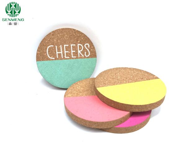 Buy cheap Wholesale Custom Logo Eco Friendly Natural Round Cork Coaster from wholesalers