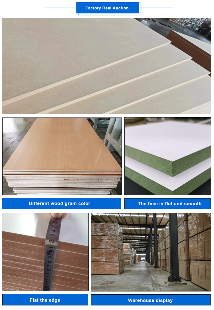 E0 MDF Fiber Board 1.5mm-25mm 100X60 Recycle Mdf Board In Furniture
