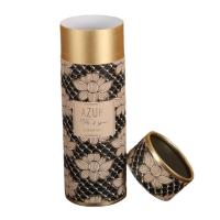Buy cheap Biodegradable Tea Cylinder Round Gold Stamping Food Paper Tube For Leaf Tea product