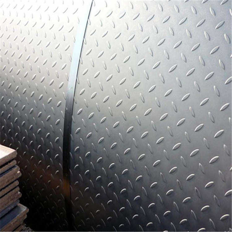 Q235 Ss400 A36 Checkered Steel Plate Hot Rolled Diamond Stainless Checkered Steel Sheet for Ship Plate 2mm 10mm Thickness