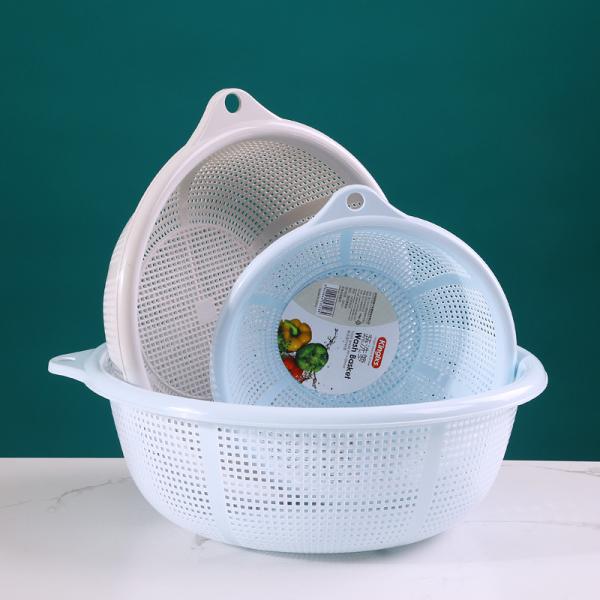 Buy cheap 30cm Plastic Basket Organizer Round For Fruits Vegetables 24pcs/Carton from wholesalers