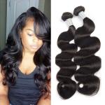 Natural Black 7A Peruvian Body Wave Virgin Hair Bundles No Terrible Smell
