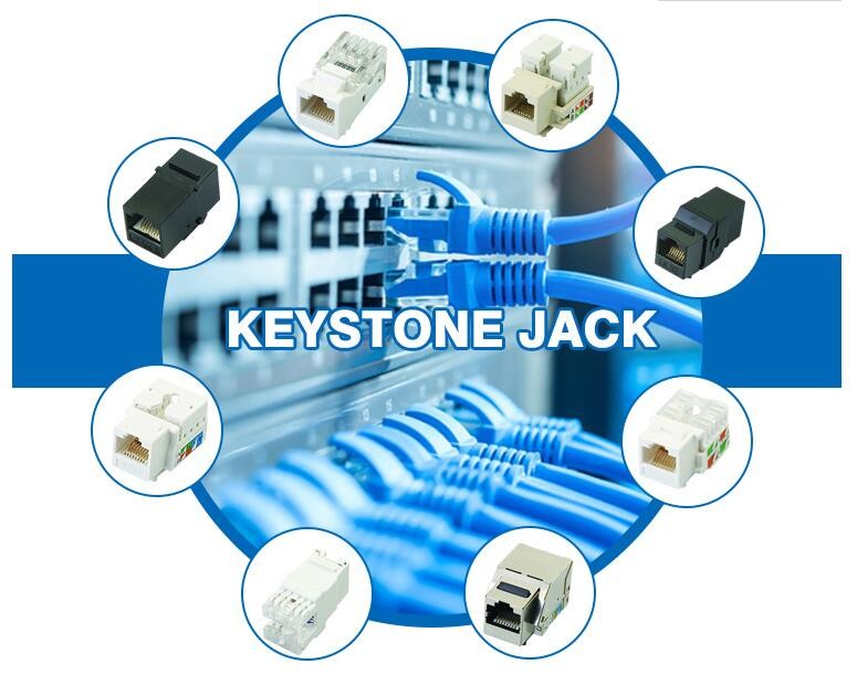 CAT6 Ethernet Lan Cable RJ45 Keystone Jack Inline Coupler White Color