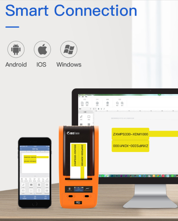 Bluetooth USB Barcode Printer Machine