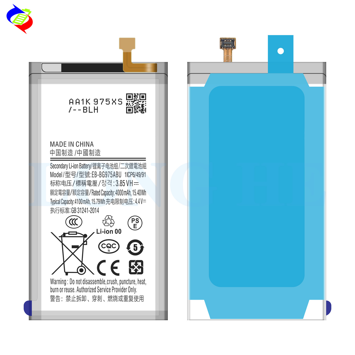 High Capacity Battery EB-BG975ABU 3.85V for Samsung GALAXY S10 S10 Plus SM-G9750 S10P G975 4000mAh