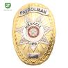 Buy cheap Gold Plating oval shape special design custom metal police badge from wholesalers