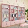 Buy cheap White / Pink Shop Display Cabinets , Commercial Display Cases For Cosmetics Store from wholesalers