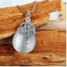 Buy cheap Thai 925 Silver Pendant Necklace White Opal and Marcasite (JX467WHITE) from wholesalers