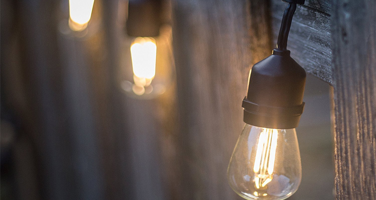 IP65 15M LED S14 String Lights Waterproof E27 Warm LED Retro Edison Filament Bulb Outdoor Street Garden Patio Festoon Lighting