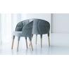Buy cheap Wooden Leg Fiberglass Dining Chair Emily Lounge Hotel Luxury Furniture from wholesalers