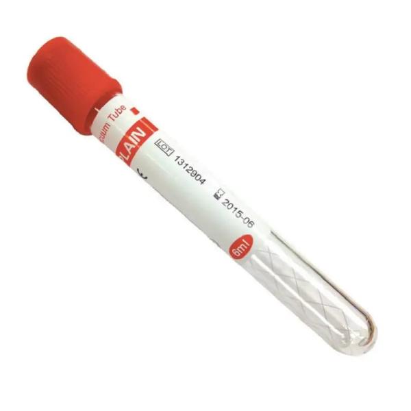 Buy cheap Adults Use Plain Red Single Use Vacuum Blood Collection Tube Custom Size from wholesalers