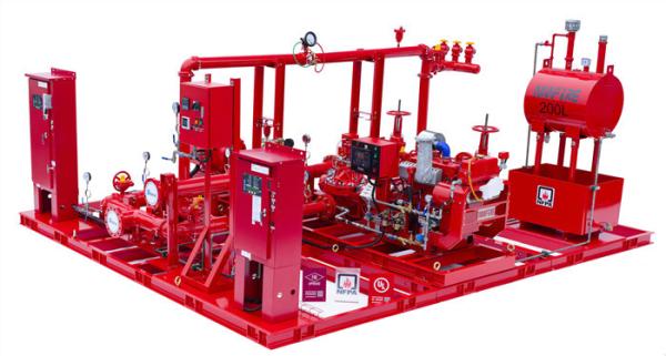 Buy cheap UL/FM Horizontal Split Case Fire Pump Assembly 1 Motor 1 Diesel 1 Jockey from wholesalers