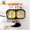 Buy cheap 9-85V Red Devil Eyes 8 Eyes White Yellow Dual Color Aluminum Mini Driving Lights for Motorcycle Headlight Fog Lights for Bike from wholesalers