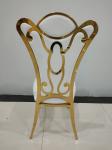 White Leather 106cm Stainless Steel Leg Dining Chairs