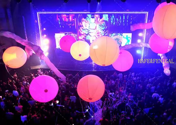 Buy cheap 0.5M 0.8M 1M RGB LED Glow Balls For DJ Bar Events Concerts Stadium Events from wholesalers