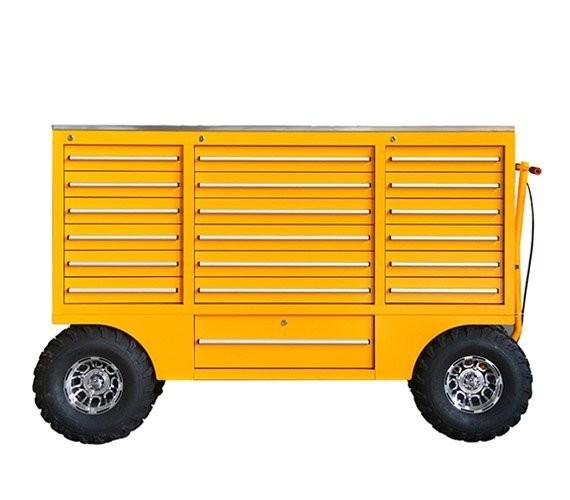 Buy cheap Versatile Heavy Duty Cold Rolled Steel Hand Truck Trolley Tool Cart with Wheels KEY Lock from wholesalers