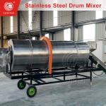 Heavy-Duty Stainless Steel Tumbling Drum Mixer For Fertilizer Production