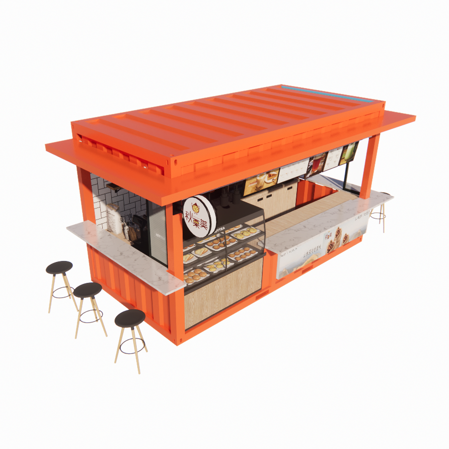 Modular Prefabricated Shipping Container Bar 2023 Top Design Wall 50/75/100mm Wave Sandwich Panel Bathroom