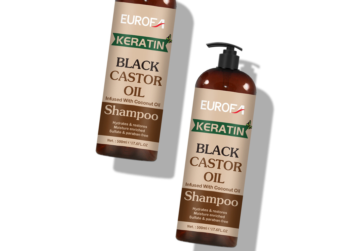 Hair Nourishing Shampoo With Black Castor Oil Use For All Type Hair Damage Wavy Hair