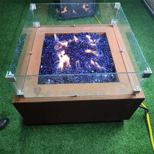 Buy cheap Safety Smokeless Patio Gas Firepit Outdoor Propane Fire Pits 800*800*400mm from wholesalers