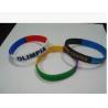 Buy cheap Compact Printed Silicone Wristbands Bracelets Memorable Custom Rubber Bracelets from wholesalers