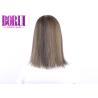 Buy cheap 180% Density Mix Color Virgin Hair , Straight Pre Plucked Full Lace Wig from wholesalers