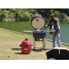 Buy cheap Red Glazed 15 Inch Kamado Grill Smoker Ceramic Charcoal Kitchenware from wholesalers