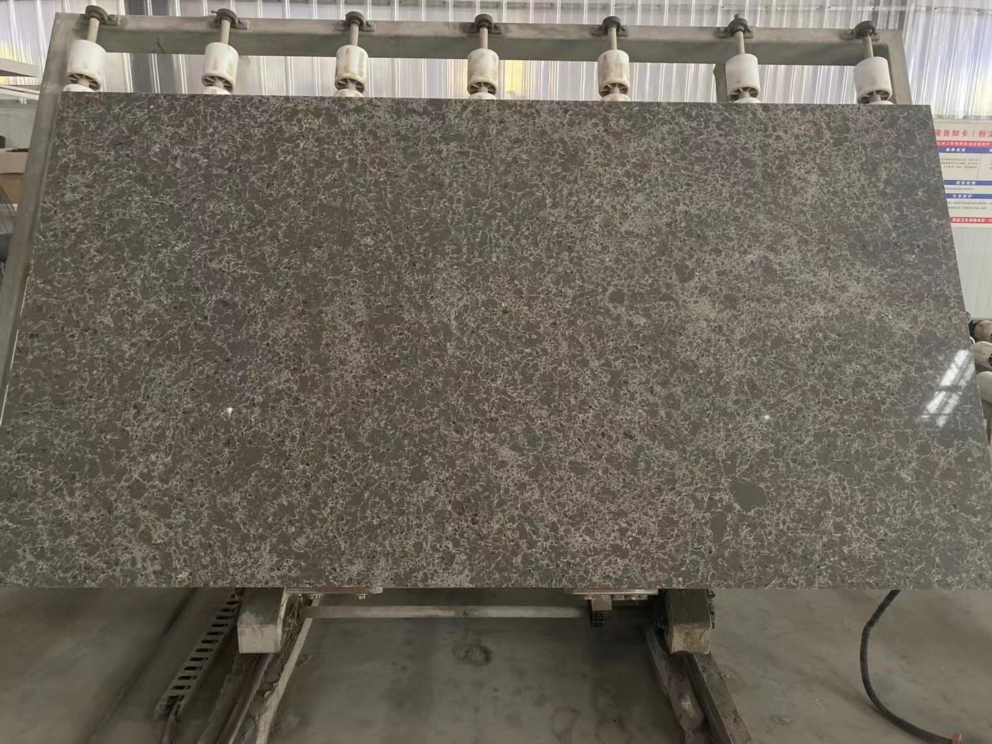 AIBO Ardesia Grey Artificial Quartz Stone Kitchen Slab 6mm To 30mm Thick