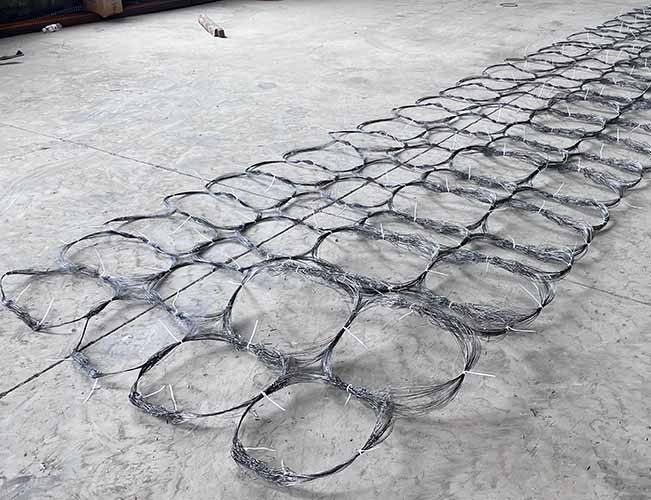 Tanks Reduces Mobility Galvanized Wound Twine Obstacle Mesh