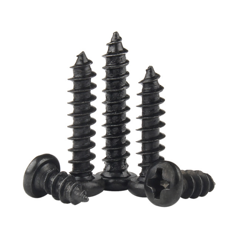 Carbon Steel Phillips Pan Head Self Tapping Screws DIN7981 5mm-100mm Black Stainless Metric 7-25 Days