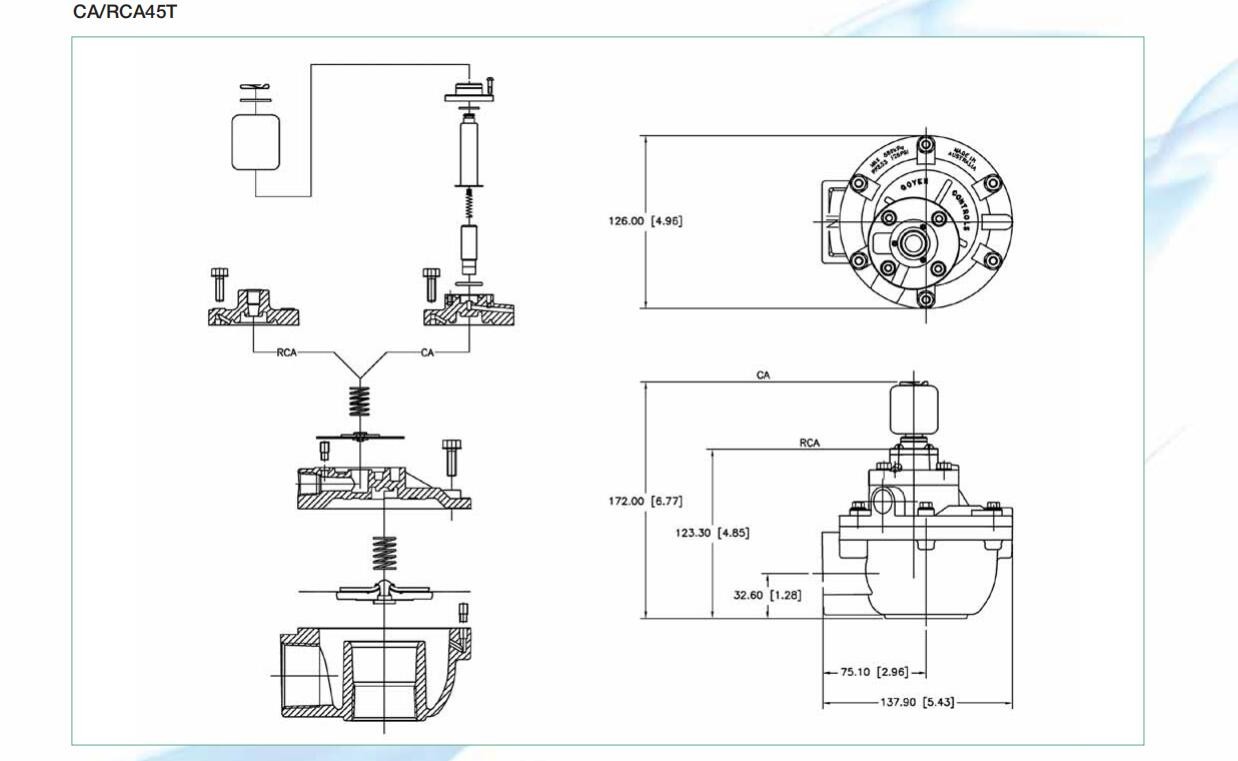 G1 1/2'' GOYEN Pulse Valves CA45T High Performance Diaphragm Valve Right Angle