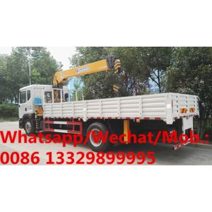 Buy cheap HOT SALE!Dongfeng D9 190hp diesel 5tons cargo truck with crane, Mobile telescopic crane boom mounted on cargo truck from wholesalers