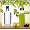 Buy cheap Clear Round Glass Olive Oil Bottle for Cooking Matte Surface Handling 100ml 200ml 300ml from wholesalers