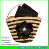 Buy cheap LUDA mini straw handbag fashoin stripe children shoulder straw bag from wholesalers