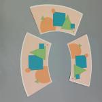 Waterproof Food Grade Single Face Corrugated Paper Roll PE Coated Cup Stock 160