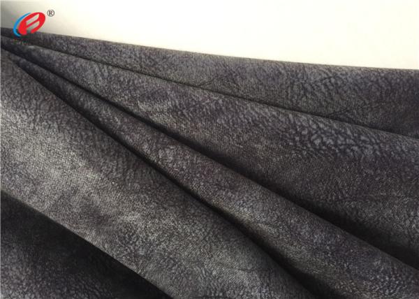 Buy cheap Customized Printed Plush Velvet Fabric , 100 % Polyester Sofa Upholstery Fabric from wholesalers